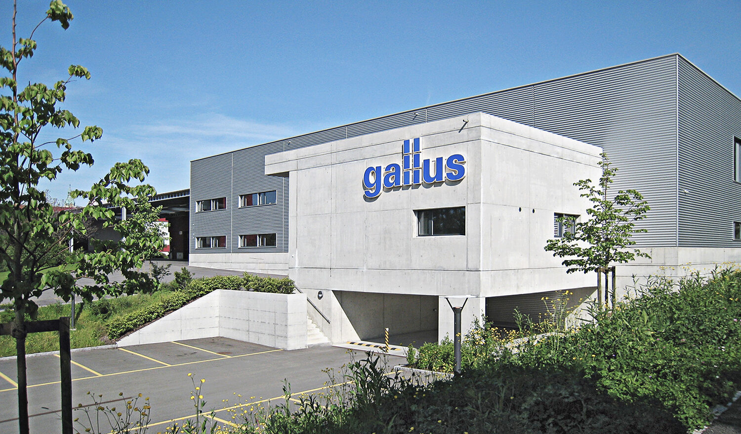 Gallus Lagerhalle Parkplatz Unterstand